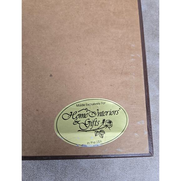 Home Interiors Little Girl Angel Laurie Snow Hein Print 17" x 17" Cherub - Picture 5 of 6